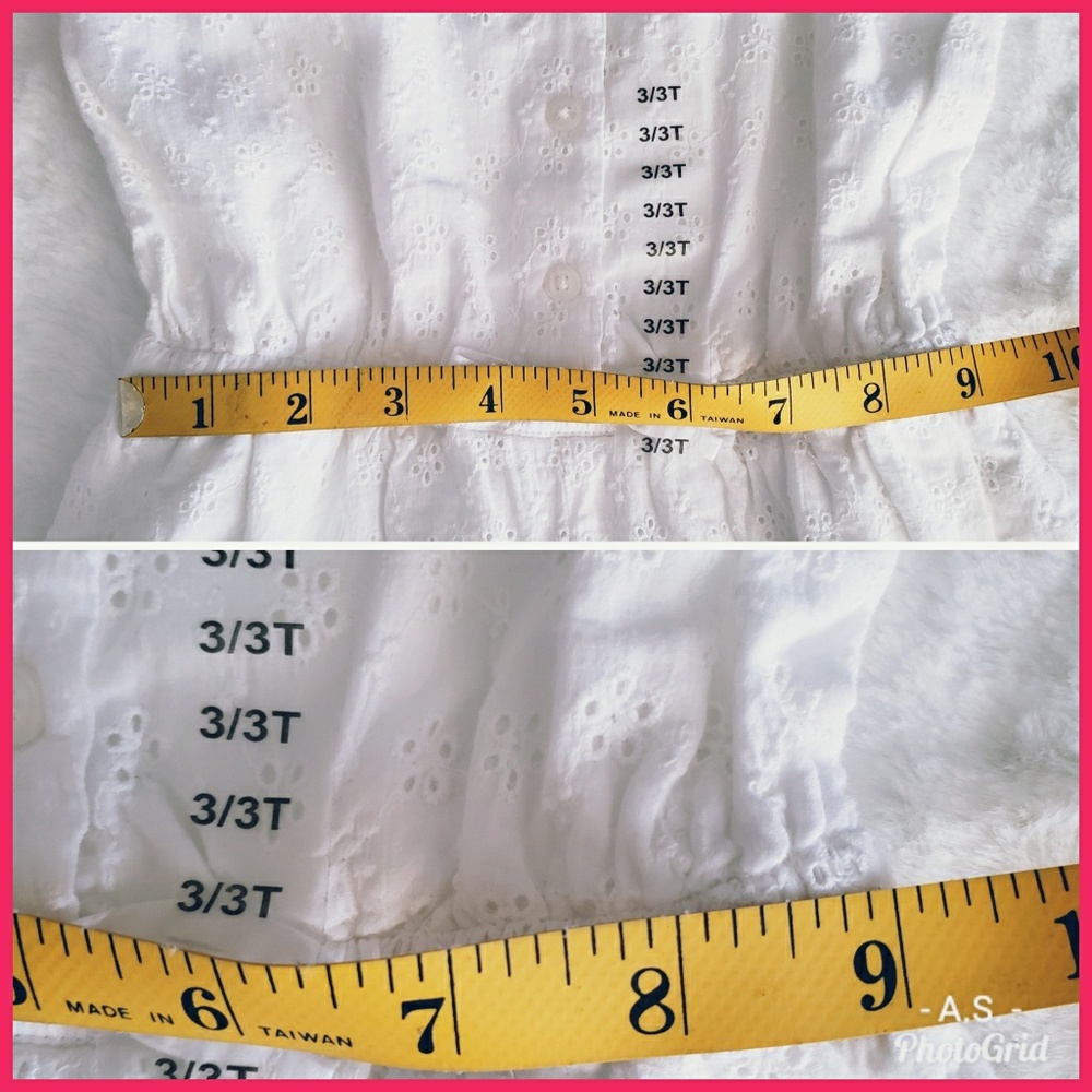 NWT Polo Ralph Lauren Romper Eyelet White 3/3T - Picture 5 of 8